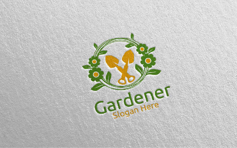Download Шаблон логотипа "Botanical Gardener Design 6 Logo Template" / Botanical Gardener Design 6 Logo Template - Шаблон логотипа на тему графика garden,zen,plants,backyard,flowering,scoop,gate,lawn,outdoor,planters,balcony,decor,wooden,bonsai,maintenance,rose,stone,succulent,aubrieta,butterfly