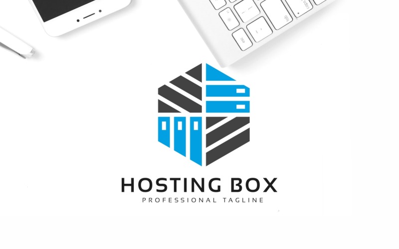 Download Шаблон логотипа "Hosting Box Logo Template" / Hosting Box Logo Template - Шаблон логотипа на тему графика architecture,arrow,blockchain,box,computer,connection,cube,data,deposit,development,digital,geometric,hexagon,host,hosting,logo,media,network,security,server