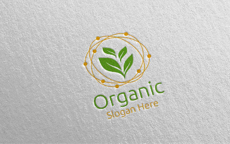 Modelo de logotipo de design 1 orgânico de jardineiro botânico