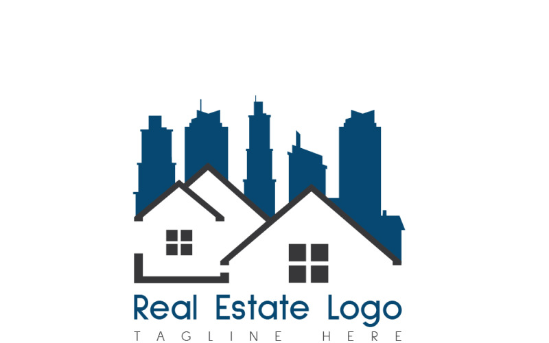 Download Шаблон логотипа "Real Estate Logo Template" / Real Estate Logo Template - Шаблон логотипа на тему графика logo,realestate,real,estate,house,property,latest,professional,creative,illustrator,agency,corporate,rgb,cmyk,graphic,design,city,editable