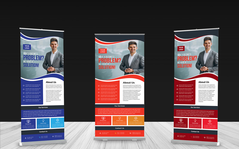 Download Фирменный стиль "Roll-up Banner - Corporate Identity Template" / Roll-up Banner - Corporate Identity Template - Фирменный стиль на тему графика ad,advert,advertisement,banners,blue,bundle,business,clean,company,corporate,creative,design,display,global,illustrator,indesign,marketing,modern,multipurpose,photoshop