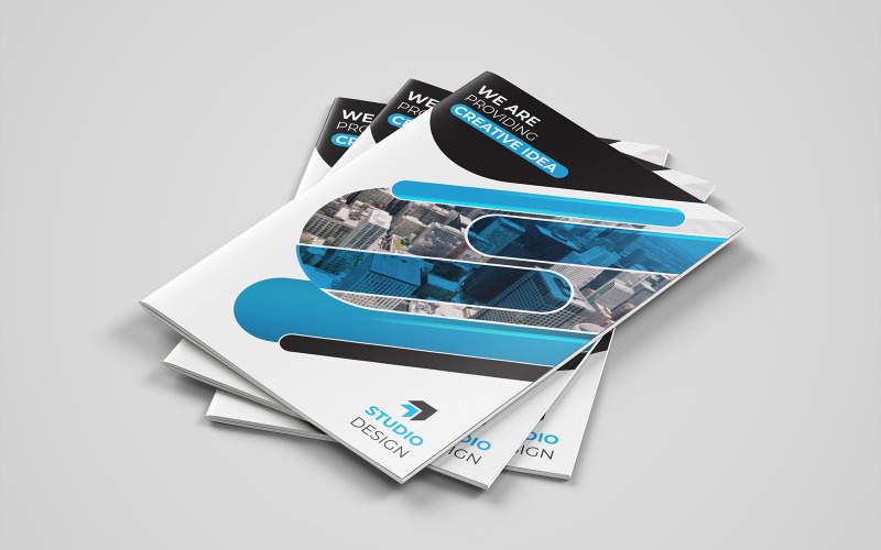 Дизайн брошури BiShock Bifold - шаблон фірмового стилю