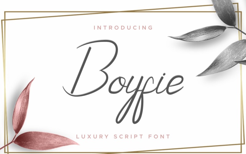 Download Шрифт "Boyfie Font" / Boyfie Font - Шрифт на тему графика beautiful,bold,brochure,brush,calligraphy,card,classic,clean,cursive,elegant,fashion,flyer,font,handwriting,invitation,lettering,light,logo,modern,natural