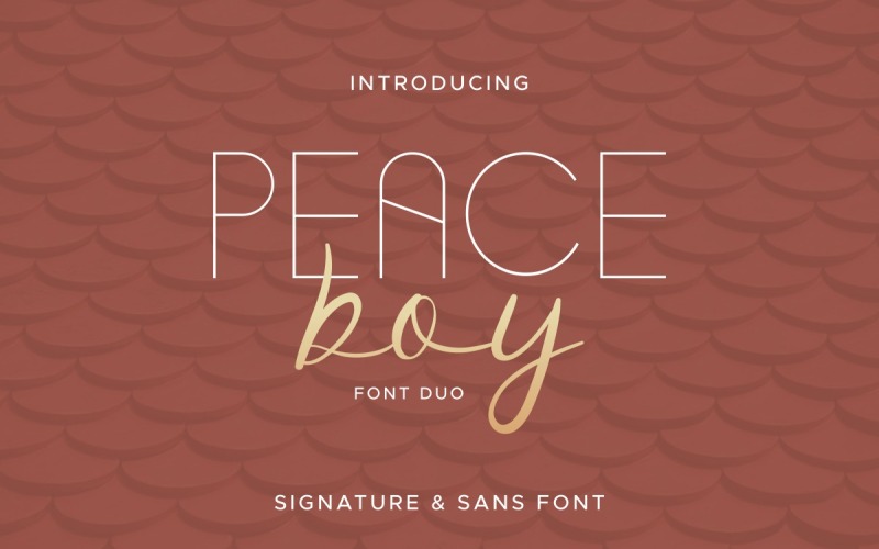 Carattere Peace Boy