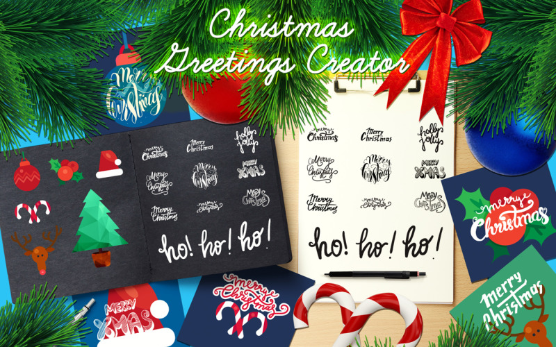 Download Фирменный стиль "Christmas Greetings Kit - Corporate Identity Template" / Christmas Greetings Kit - Corporate Identity Template - Фирменный стиль на тему графика font,calligraphy,lettering,script,christmas,invitation,card,type,typography,vintage,illustration,label,poster,design,sign,retro,greeting,title,decorative,typographic,postcard,winter,vector,te