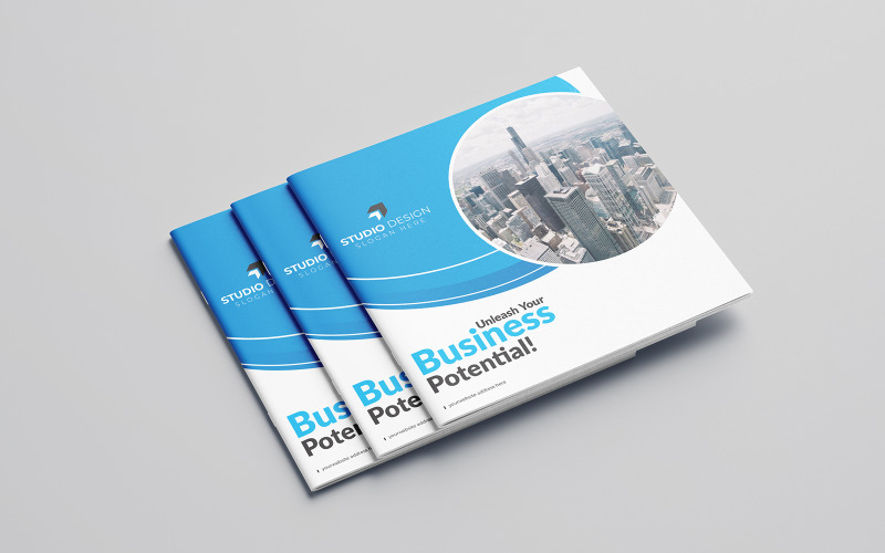 Дизайн брошюры Resident Bifold - шаблон фирменного стиля