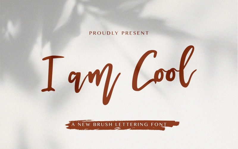 I am Cool - Курсив кистью