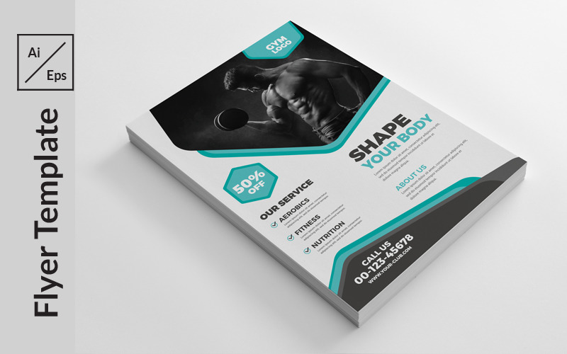 Download Фирменный стиль "Modern Fitness Flyer - Corporate Identity Template" / Modern Fitness Flyer - Corporate Identity Template - Фирменный стиль на тему графика a4,advertisement,advertising,agency,business,flyer,clean,company,consultant,corporate,creative,design,handout,leaflet,magazine,marketing,modern,multipurpose,newspaper,pamphlet