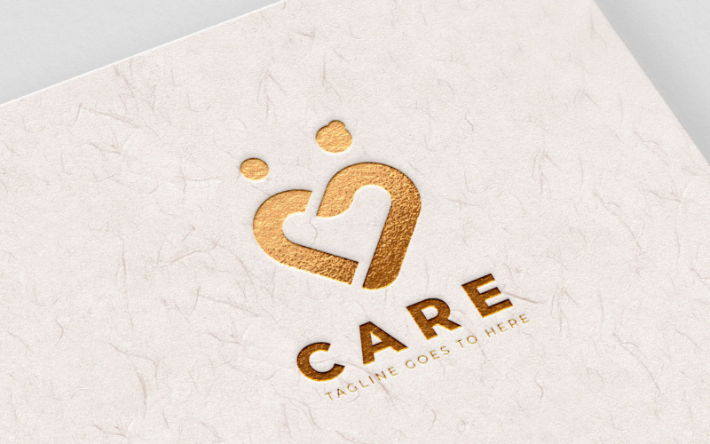 Mothers love or Take Care Logo Template