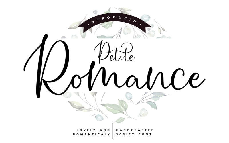Petite Romance | Handgjorda kursiva teckensnitt