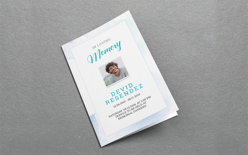 Download Фирменный стиль "Printable Funeral Program - Corporate Identity Template" / Printable Funeral Program - Corporate Identity Template - Фирменный стиль на тему графика funeral,program,template,brochure,memorial,service,obituary,programs,floral,church,order,of,printable