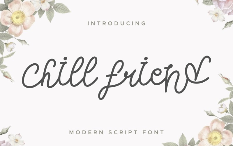 Download Шрифт "Сhill Friend Font" / Сhill Friend Font - Шрифт на тему графика beautiful,bold,brochure,calligraphy,classic,clean,cursive,elegant,fashion,flyer,font,handwriting,invitation,letter,lettering,light,logo,modern,natural,photography