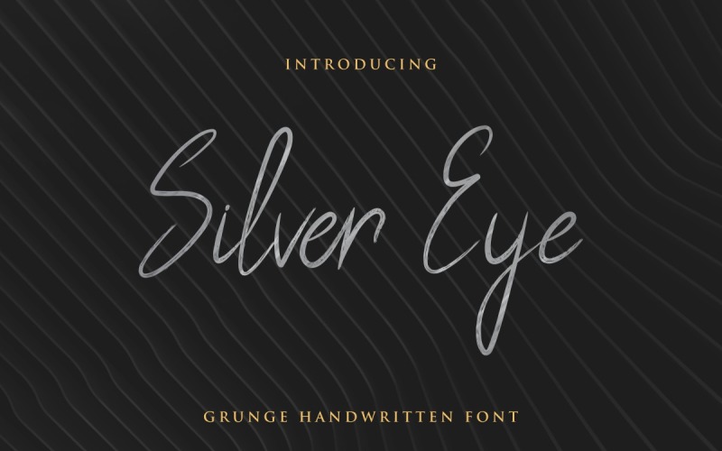 Срібний шрифт очей