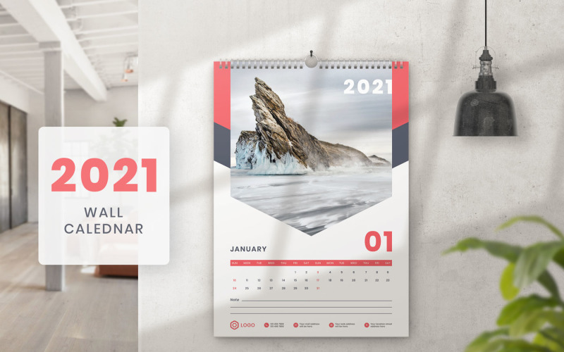 Download Planner "Wall Calendar 2021 Planner" / Wall Calendar 2021 Planner - Planner на тему графика business,calendar,2021,office,company,business,creative,wall