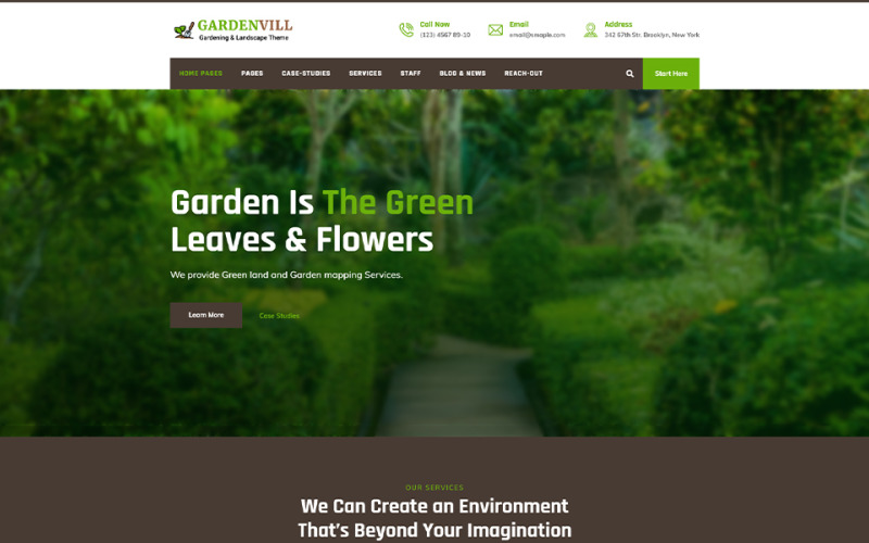 Gardenvill | Gartenarbeit und Plantage WordPress Theme