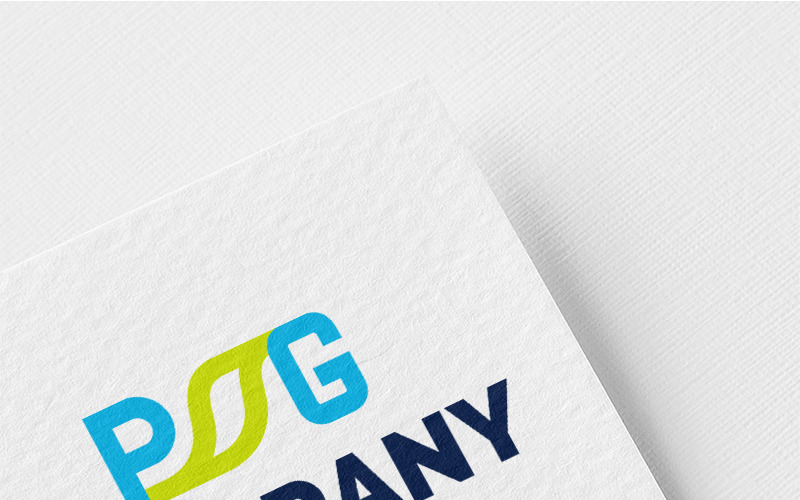 Download Шаблон логотипа "P + G + sheet Logo Template" / P + G + sheet Logo Template - Шаблон логотипа на тему графика p,g,s,telecommunications,communication,internet,connection,business,finance,sheet,ecology,sign,minimalism,one,color,two,colors,emblem