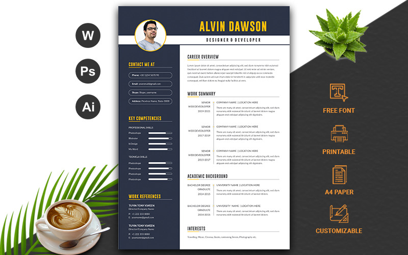 Download Резюме "Professional /cv Resume Template" / Professional /cv Resume Template - Резюме на тему графика cv,rsume,template,layered,modern,minimal,letter,printable,lawyer,profational,creative,eaditable,word,indesign,cvdesign,docx,jobecv,elegent,portfolio,photoshop