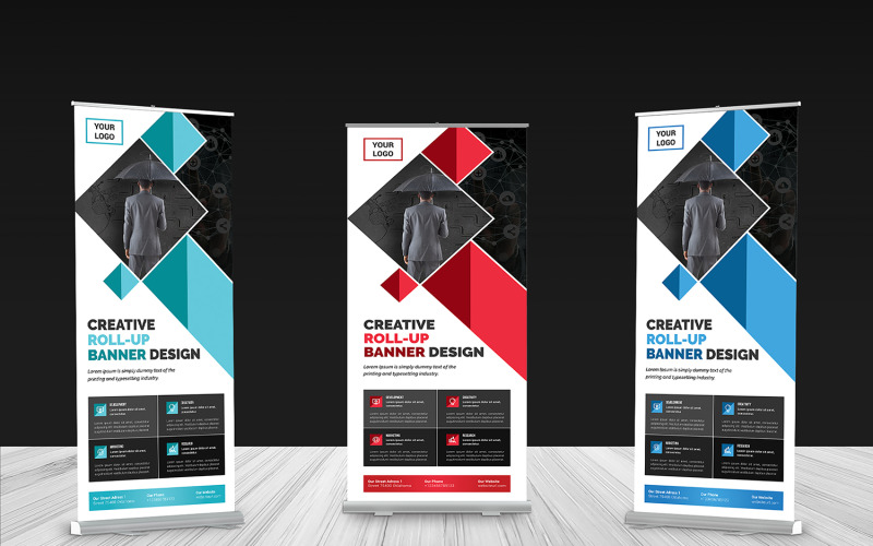 Download Фирменный стиль "Roll-up Banner - Corporate Identity Template" / Roll-up Banner - Corporate Identity Template - Фирменный стиль на тему графика advert,advertisement,banner,template,banners,business,corporate,creative,modern,multi,purpose,multipurpose,print,ready,roll,up,roll-up,rollup,roolup,simple