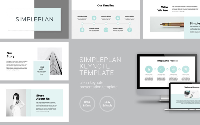 Simple Plan Business Presentation - Keynote template
