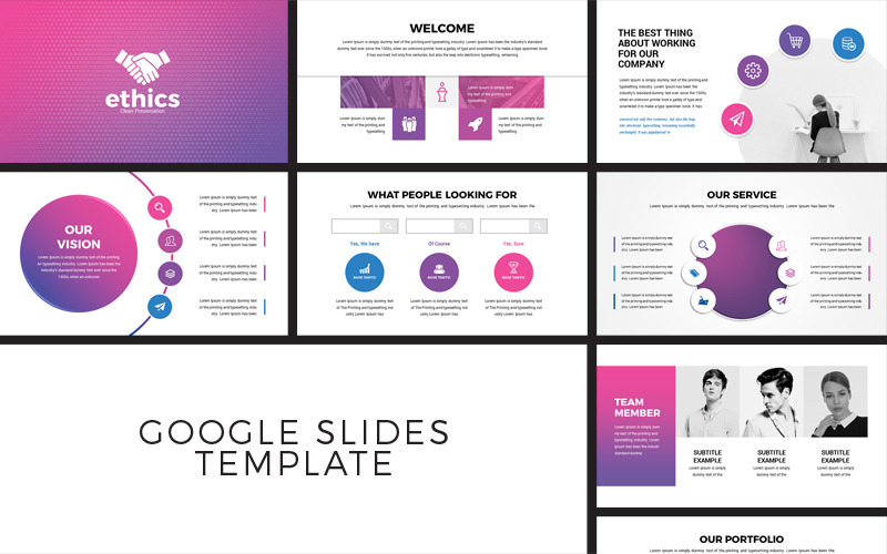 Современные бизнес-презентации Google Slides
