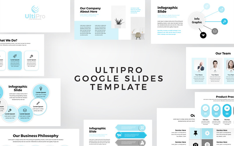 UltiPro - Business Infographic Presentation Google Slides