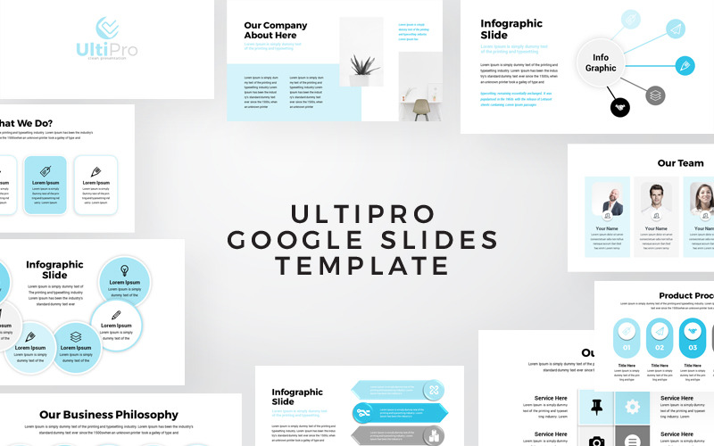 UltiPro - Présentation infographique de l'entreprise Google Slides
