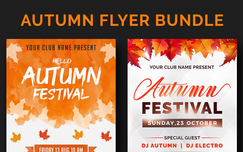 Autumn Flyer Bundle - Corporate Identity Template