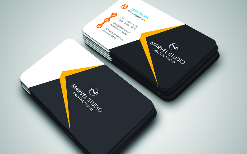 Download Фирменный стиль "Business Card - Corporate Identity Template" / Business Card - Corporate Identity Template - Фирменный стиль на тему графика black,blue,brand,business,card,clean,cmyk,color,company,corporate,creative,design,designer,eps,green,horizontal,modern,personal,print,ready