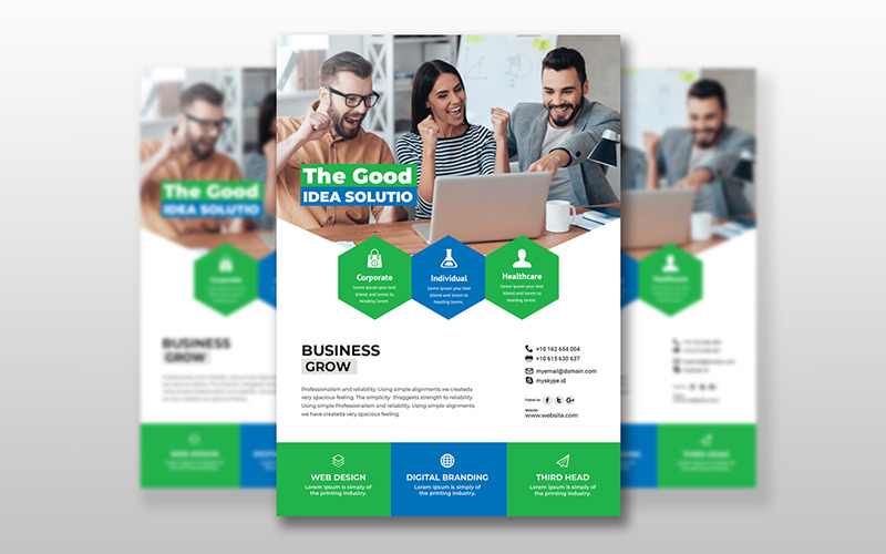 Download Фирменный стиль "Creative Business Flyer - Corporate Identity Template" / Creative Business Flyer - Corporate Identity Template - Фирменный стиль на тему графика a4,business,company,conference,conference,flyer,convention,corporate,flyer,leaflet,marketing,meeting,multipurpose,newspaper,poster,professional,prospectus,seminar,summit,template