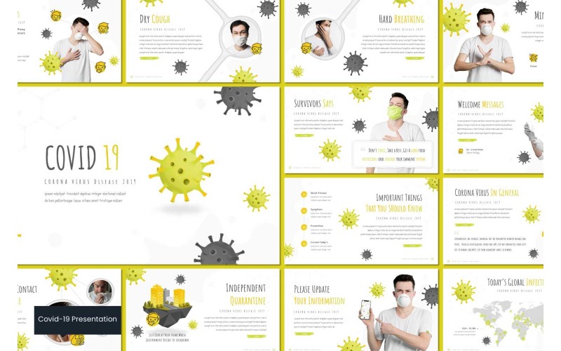 Modello PowerPoint Covid 19