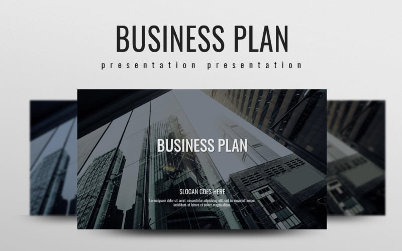 Modelo de plano de negócios em PowerPoint
