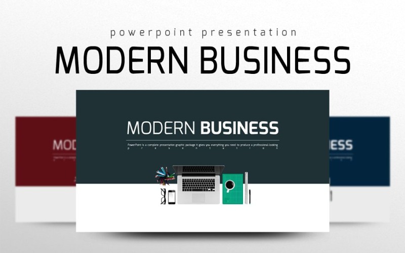 Modelo de PowerPoint empresarial moderno