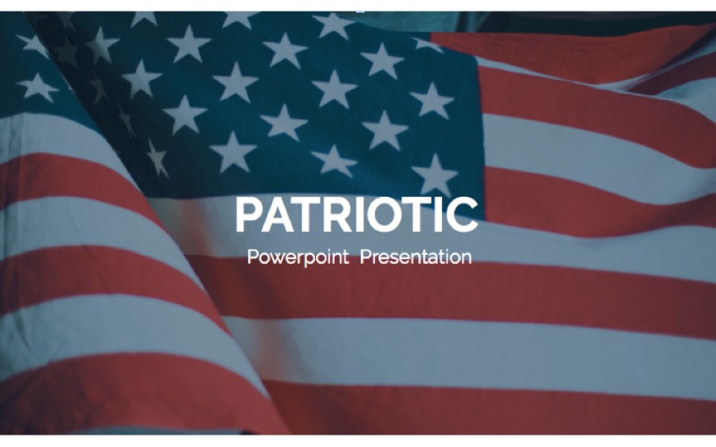 Plantilla de PowerPoint patriótico