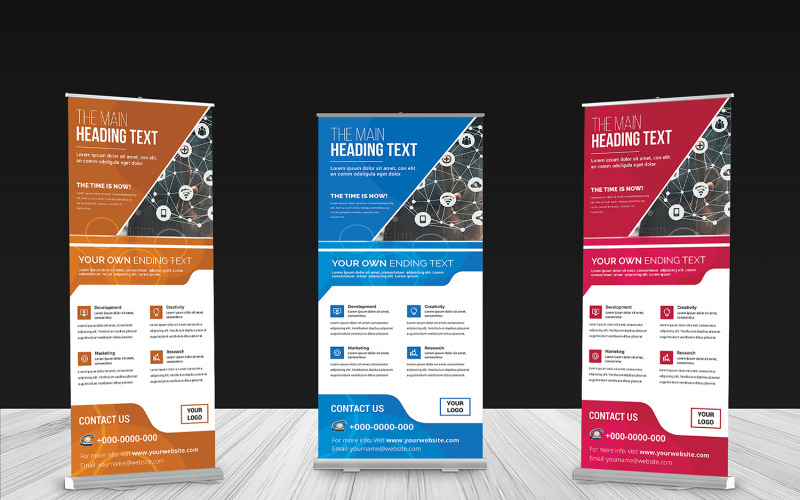Download Фирменный стиль "Roll-up Banner - Corporate Identity Template" / Roll-up Banner - Corporate Identity Template - Фирменный стиль на тему графика ad,advert,advertisement,banners,blue,bundle,business,clean,company,corporate,creative,design,display,global,illustrator,indesign,marketing,modern,multipurpose,photoshop