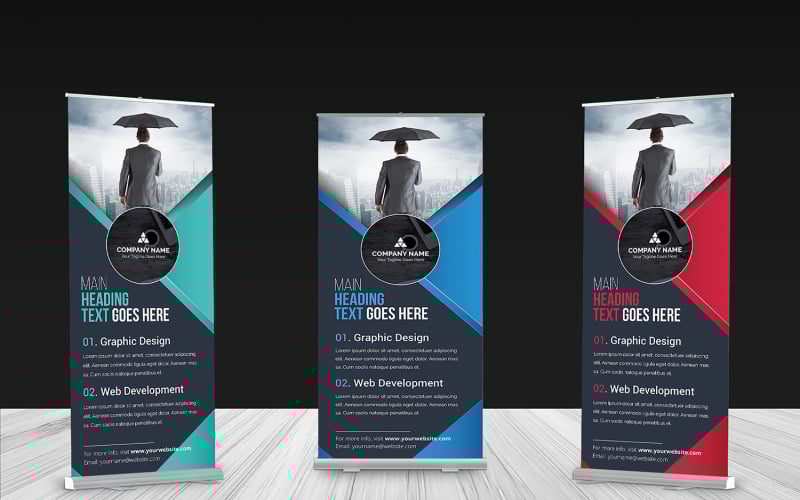Download Фирменный стиль "Roll-up Banner - Corporate Identity Template" / Roll-up Banner - Corporate Identity Template - Фирменный стиль на тему графика advert,advertisement,banner,template,banners,business,corporate,creative,modern,multi,purpose,multipurpose,print,ready,roll,up,roll-up,rollup,roolup,simple