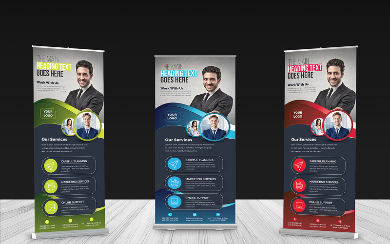 Download Фирменный стиль "Roll-up Banner - Corporate Identity Template" / Roll-up Banner - Corporate Identity Template - Фирменный стиль на тему графика advert,advertisement,banner,template,banners,business,corporate,creative,modern,multi,purpose,multipurpose,print,ready,roll,up,roll-up,rollup,roolup,simple