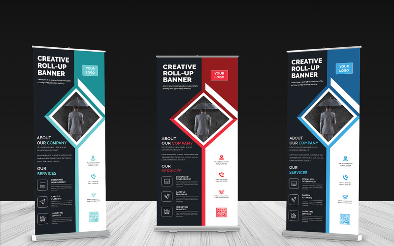 Download Фирменный стиль "Roll-up Banner - Corporate Identity Template" / Roll-up Banner - Corporate Identity Template - Фирменный стиль на тему графика advert,advertisement,banner,template,banners,business,corporate,creative,modern,multi,purpose,multipurpose,print,ready,roll,up,roll-up,rollup,roolup,simple