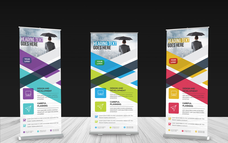 Download Фирменный стиль "Roll-up Banner - Corporate Identity Template" / Roll-up Banner - Corporate Identity Template - Фирменный стиль на тему графика advert,advertisement,banner,template,banners,business,corporate,creative,modern,multi,purpose,multipurpose,print,ready,roll,up,roll-up,rollup,roolup,simple