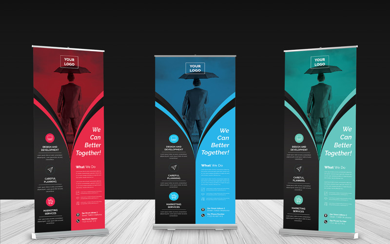 Download Фирменный стиль "Roll-up Banner - Corporate Identity Template" / Roll-up Banner - Corporate Identity Template - Фирменный стиль на тему графика advert,advertisement,banner,template,banners,business,corporate,creative,modern,multi,purpose,multipurpose,print,ready,roll,up,roll-up,rollup,roolup,simple