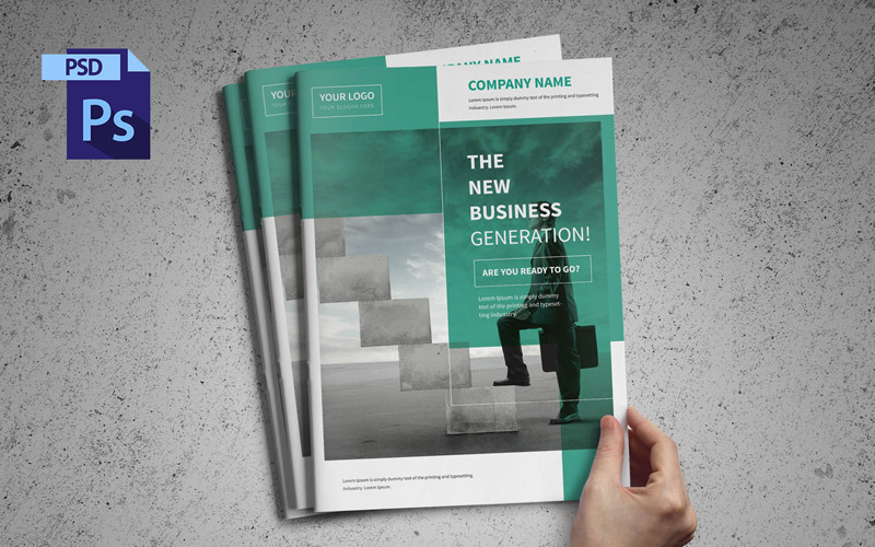Download Фирменный стиль "A4 Business Brochure Psd - Corporate Identity Template" / A4 Business Brochure Psd - Corporate Identity Template - Фирменный стиль на тему графика annual,report,brochure,corporate,modern,celan,catalog,profile,portfolio,architecture,realestate,logo,print,branding,editable,elegant,business