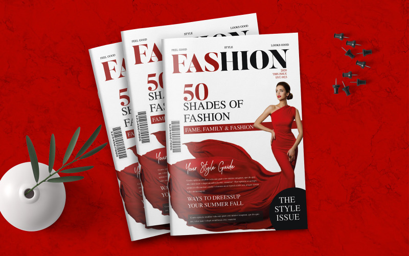 Download Magazine Template "Fashion Magazine Template" / Fashion Magazine Template - Magazine Template на тему дизайн студия a4,brand,manual,brandbook,branding,corporate,identity,infographics,landscape,manual,minimalist,print,fashion,magazine,template,look,book,brochure,bifold