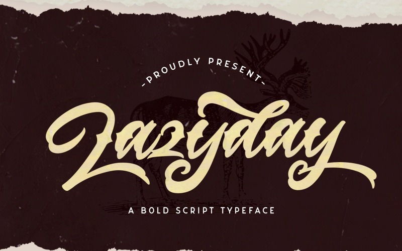 Lazyday - Kalın El Yazısı Yazı Tipi