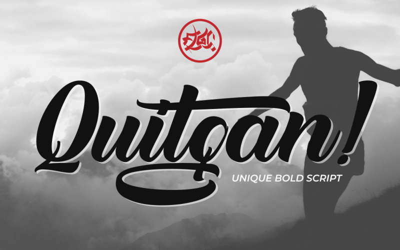 Download Шрифт "Quitgan Unique Cursive Font" / Quitgan Unique Cursive Font - Шрифт на тему графика font,letter,typography,style,symbol,vector,abc,script,creative,design,handwritten