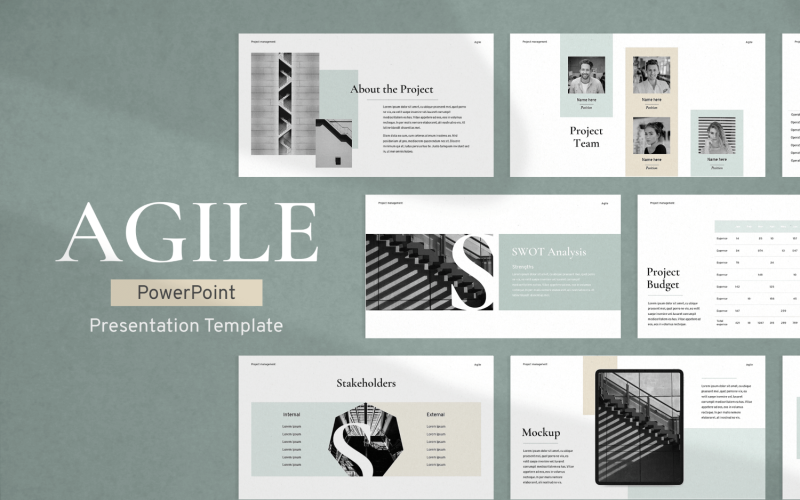 Agile Project Management Presentation PowerPoint template