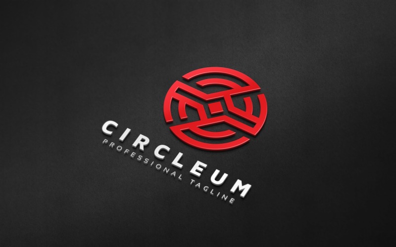 Cirkel technologie Logo sjabloon