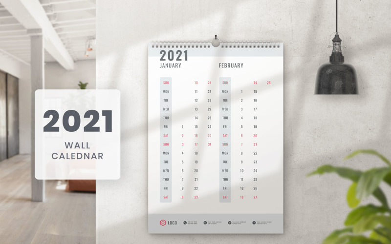 Download Planner "Wall Calendar 2021 Design Planner" / Wall Calendar 2021 Design Planner - Planner на тему графика wall,calendar,2021,corporate,business,office,planner,modern