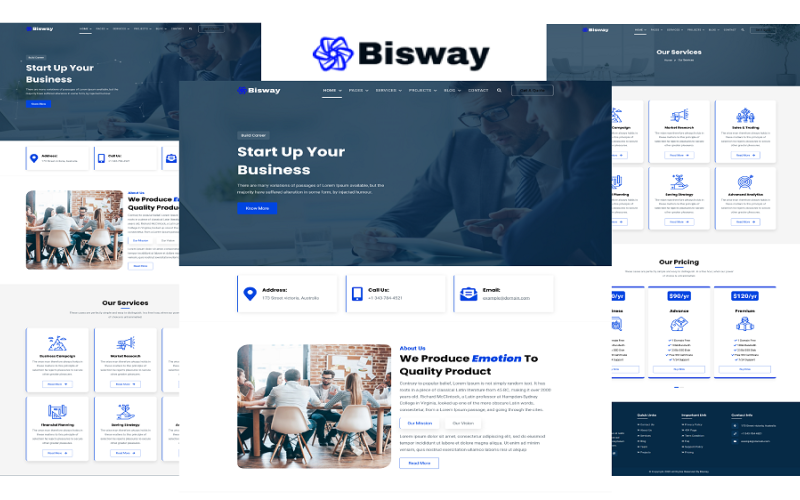 шаблон делового и корпоративного сайта html5