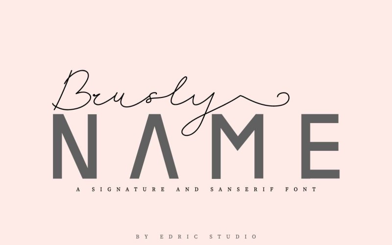 Download Шрифт "Brusly Name Font" / Brusly Name Font - Шрифт на тему графика beautiful,brochure,brush,calligraphy,casual,classic,duo,elegant,fashion,flyer,font,handwriting,invitation,lettering,logo,modern,natural,photography,restaurant,sans