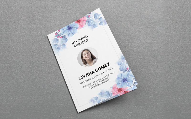 Download Фирменный стиль "Editable Funeral Program - Corporate Identity Template" / Editable Funeral Program - Corporate Identity Template - Фирменный стиль на тему графика funeral,program,template,brochure,memorial,service,obituary,programs,floral,church,order,of,printable