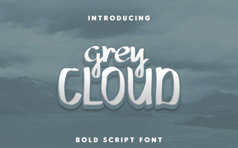 Download Шрифт "Grey Cloud Font" / Grey Cloud Font - Шрифт на тему графика bold,brochure,brush,cafe,calligraphy,classic,clean,elegant,fashion,flyer,font,handwriting,invitation,lettering,light,logo,modern,natural,photography,script
